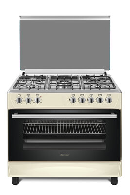 Wiggo WO-E905R(CX) Serie 5 - Gasfornuis - Créme Rvs