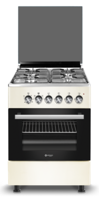 Wiggo WO-E603R(CX) Serie 3 - Gasfornuis - Creme Rvs