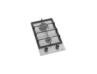 Wiggo WH-G332RD(X) - Inbouw gaskookplaat met Wok - 30cm - Rvs