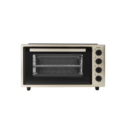 Wiggo WMO-E4562H(C) - Vrijstaande oven met kookplaat - 45 liter - Creme