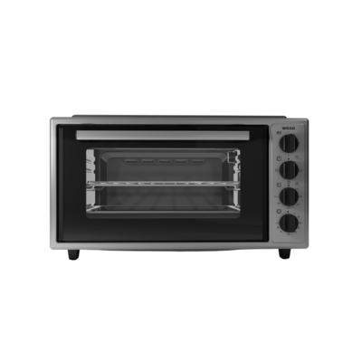 Wiggo WMO-E4562H(G)- Vrijstaande oven met kookplaat - 45 liter - Rvs