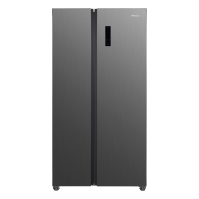 Wiggo WR-SBS18E(X) - Amerikaanse Koelkast - No Frost - 2 deuren - Display - Super Freeze - 442 Liter - Rvs