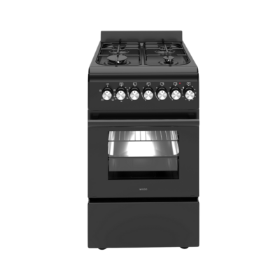 Wiggo WO-E505R(BB) Serie 5 - Gasfornuis - Zwart