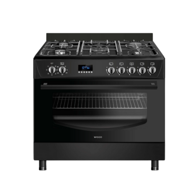 Wiggo WO-E909R(BB) Serie 9 - Gasfornuis - Zwart