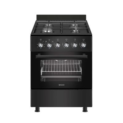Wiggo WO-E603R(BB) Serie 3 - Gasfornuis - Zwart