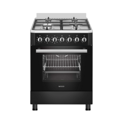 Wiggo WO-E605R(BX) Serie 5 - Gasfornuis - Zwart Rvs