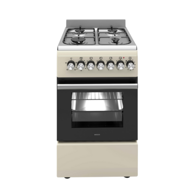 Wiggo WO-E505R(CX) Serie 5 - Gasfornuis - Creme Rvs