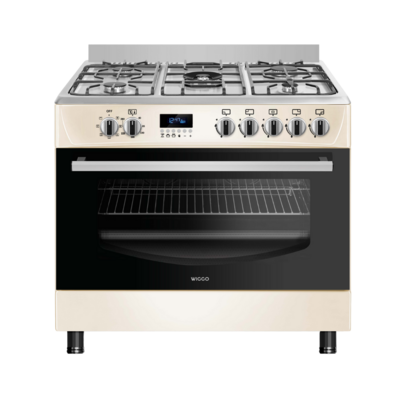 Wiggo WO-E909R(CX) Serie 9 - Gasfornuis - Creme Rvs