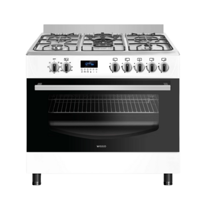 Wiggo WO-E909R(WX) Serie 9 - Gasfornuis - Wit Rvs
