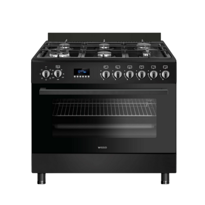 Wiggo WO-E969R(BB) Serie 9 - Gasfornuis - Zwart