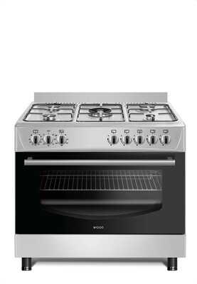 Wiggo WO-E903R(XX) Serie 3 - Gasfornuis - Rvs