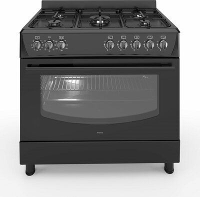 Wiggo WO-E903R(BB) Serie 3 - Gasfornuis - Zwart