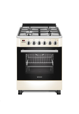 Wiggo WO-E609R(CX) Serie 9 - Gasfornuis - Créme Rvs