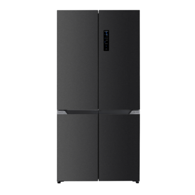 Wiggo WR-MD19E(DX) - Koel-Vriescombinatie - Smart Temperature Zones - No Frost - Met Display - 505 Liter - Zwart Rvs