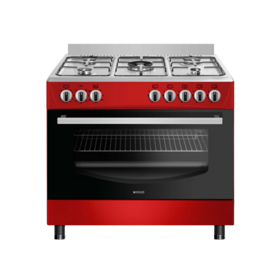 Wiggo WO-E903R(RX) Serie 3 - Gasfornuis - Rood Rvs