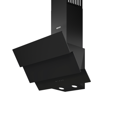 Wiggo WE-A643G(B) โ Glas Schouw Afzuigkap, 90 cm โ A+ Energieklasse, 4 Snelheden