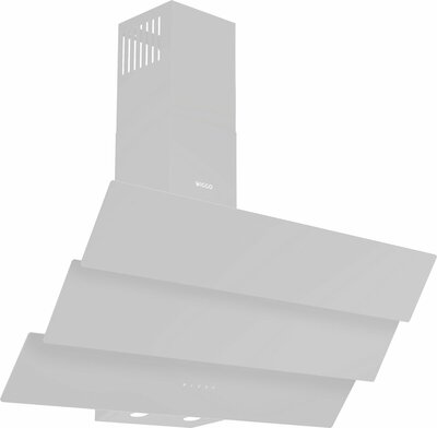 Wiggo WE-A943G(W) โ Glas Schouw Afzuigkap, 90 cm โ A+ Energieklasse, 4 Snelheden